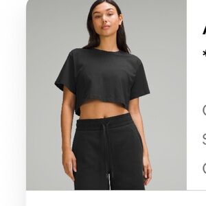 lululemon athletica Black Crop Top